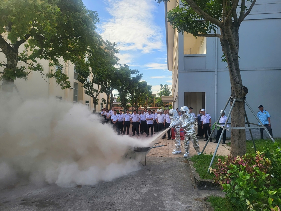 CẢNG VỤ HÀNG HẢI HÀ TĨNH TỔ CHỨC DIỄN TẬP PHÒNG CHÁY, CHỮA CHÁY VÀ CỨU NẠN, CỨU HỘ NĂM 2026